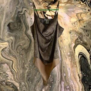 Sincerely Jules Medium multi color body suit polyester blend woman's top.